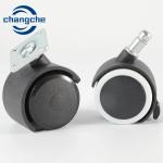Plastic Furniture Castors Wheels Thread Length 30mm Plastic Wheel Type Swivel