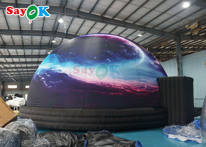 32.8ft Astronautic Inflatable Planetarium Projection Dome Tent Black Projection Tent For School