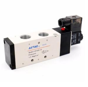 China 4V410-15 5/2 Way 1/2&quot; Port AC 220V airtac type Single Pneumatic Air solenoid valve wholesale