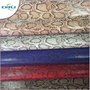 China Bags Upholstery Faux Leather Vinyl Fabric 100% Polyurethane Finish Artificial Grain wholesale