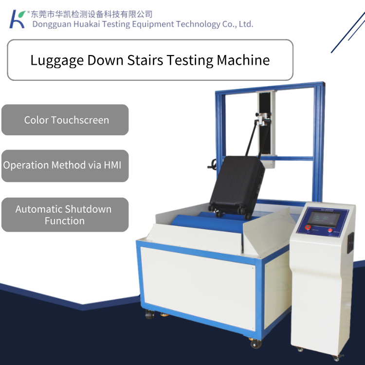 Luggage Down Stairs Testing Machine Luggage Caster Impact Testing Equipment for Step-Down Movement Simulation