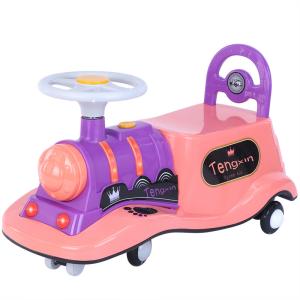 China Flash Silent Wheel Music and Lighting Ride On Bumper Swing Cars Baby Balance Car for Kids wholesale