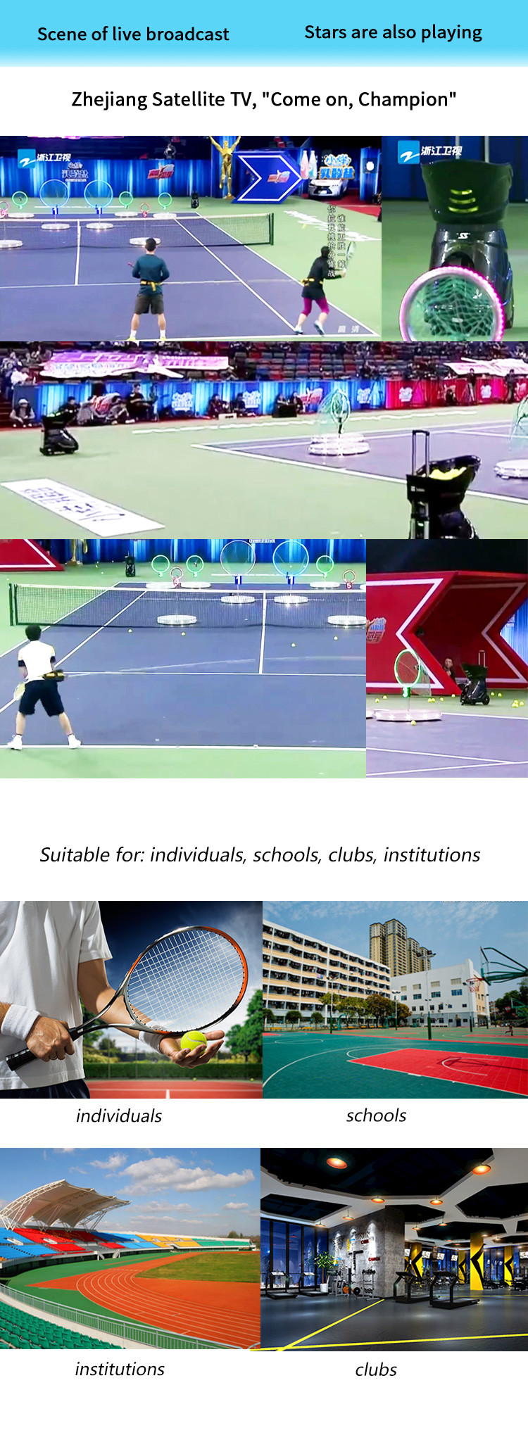 Siboasi Tennis Ball Shooting Machine