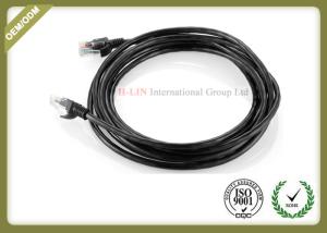 China Outdoor Cat5e Network Patch Cord Twisted 8 Core Single Stranding Yellow Jacket wholesale