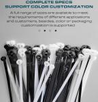 Stainless Steel Barb Cable Tie 400mm x 8, Ø9-108mm Adjustable Metal Tooth Cable