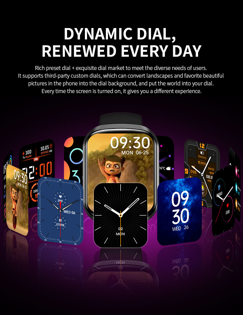 HW23 Smartwatch Custom 250mAH Password Lock Screen Pressure Dial Switch