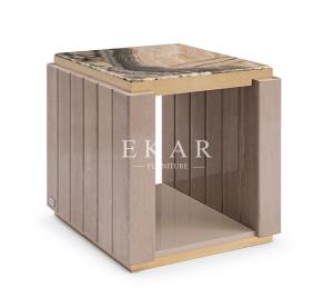 China Modern Marble Top End Table Elegant Luxury Corner Side Table wholesale