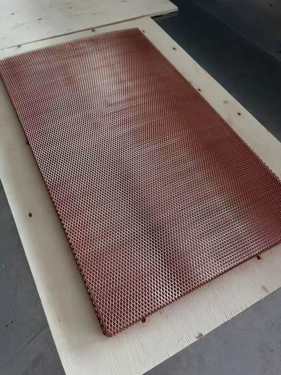Home Appliance Battery Expanded Copper Mesh Sheet With High Electrical