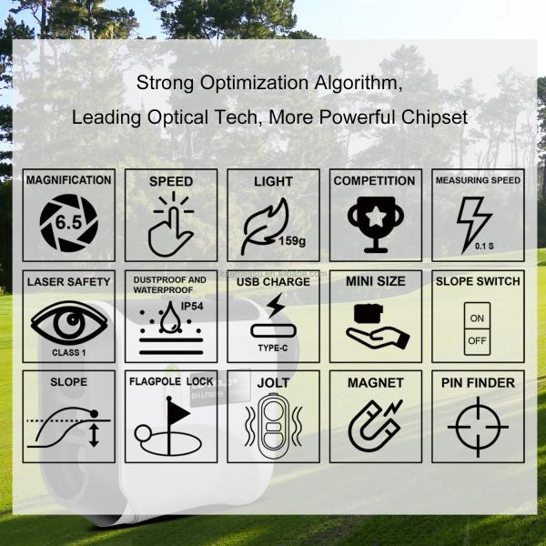 1000m Long Distance Meter Golf Laser Rangefinder with High Precision and Customized Support