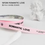 2.5cm*36m Valentine's Day Printed Ribbon For Gift Box Package