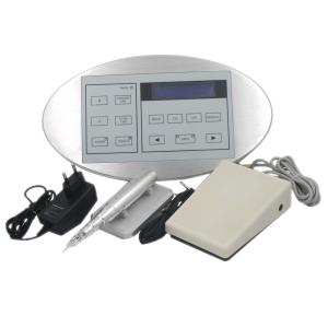 China Electric Rotary PMU Permanent Makeup Machine Kit For Eyebrow Lip Silver Color wholesale