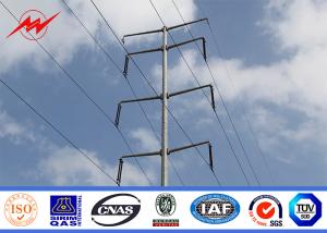 China Double Circuit Steel Utility Pole High Mast With Hot Dip Galvanization , approved wholesale