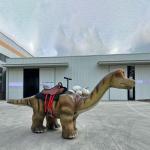 Simulation Electric Brachiosaurus Walking Animatronic Dinosaur For Kids