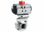 Hygienic Stainless Steel Sanitary Valves , Sanitary Control Valves For Water