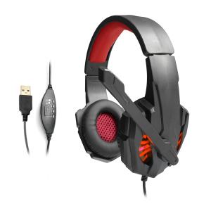 China 20KHz Wired Gaming Headphone Adjustable Foldable Stereo Earphones For Computer wholesale
