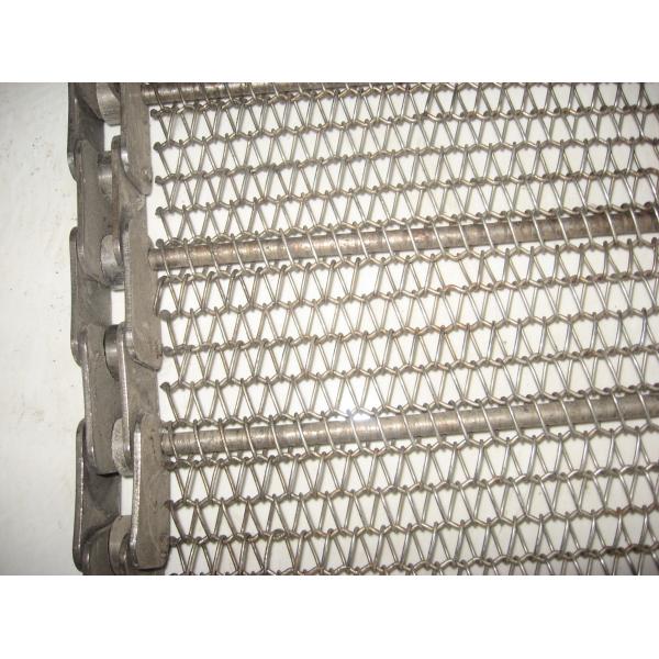 304L Stainless Mesh Conveyor Wire Belt 380V 400MM Width