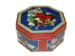 Hexagonal Square Tin Can , Gift Packaging Metal Cookie Jar 139*139*64hmm