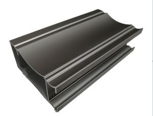 China Matt Champagne Anodized Aluminum Window Profiles 6063 Extruded Profiles wholesale