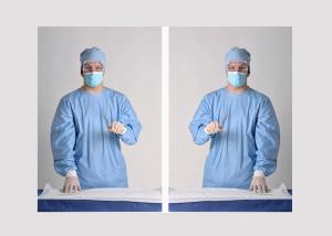 China Non Toxic Disposable Dressing Gowns Prevent Cross Infection For Medical Treatment wholesale