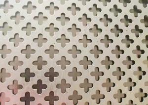 China 36inch width 96inch length Perforated Metal Panel Facade Four Leaf Hole wholesale
