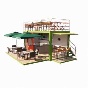 China Galvanized Steel Square Tubes 20ft Luxury Container Room for Coffee Shop Guard Room Office Bar and Family Bar Producer wholesale