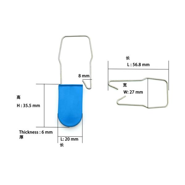 Tamper Proof Self Locking ABS Padlock Seasl For Electric Meter Security