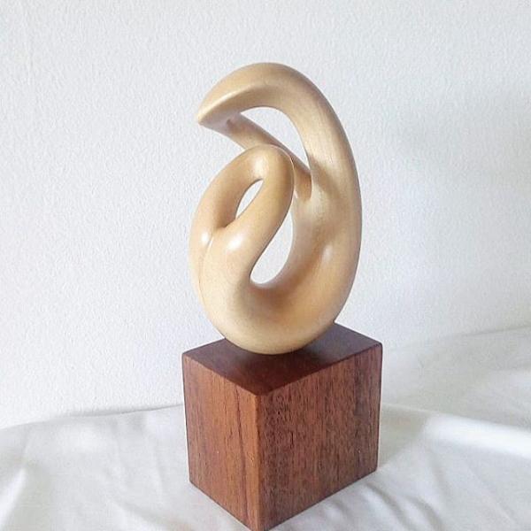 Multifunctional Hand Carved Wood Sculptures , Large Wooden Sculptures For The