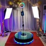 Auto Slow Motion 360 Photo Booth Machine With 12inch Ring Light