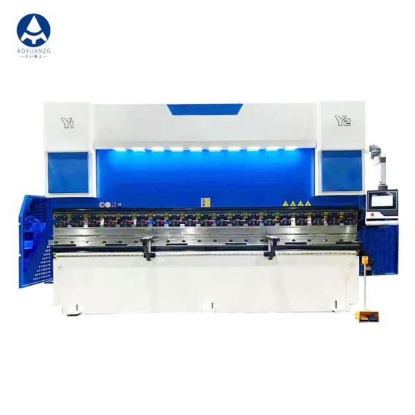 395mm Hydraulic CNC Press Brake Delem DA53T Blue White Bending Machine 8 Times
