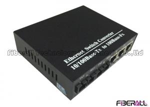 China Cascading 100Base Ethernet Multi Port Fiber Switch With 2 Duplex SC Optical Ports 3 UTP Ports wholesale