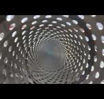Stainless Steel Spiral Perforated Tube , Perforated Metal Pipe 316L 304 ASTM