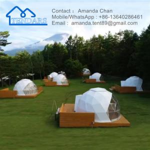 China Glamping Luxury Outdoor PVC Dome Hotel House Domes Tent Half Dome Tent For Activity wholesale
