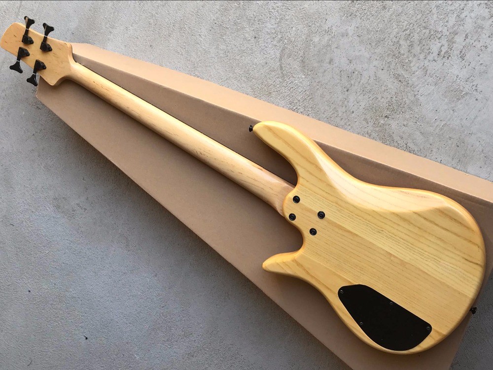 Flamed Maple Top Butterfly 4 string electric Bass