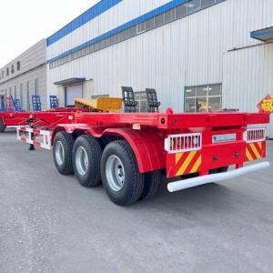 China TITAN 2/3/Tri/4 Axle 20/40ft Shipping Skeleton Container Trailer Chassis for Sale in Congo on sale