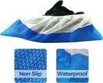 Cleaning Blue and White V206 Heavy Duty PP CPE Waterproof Disposable Foot Shoe
