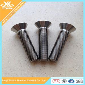 China Gr5 Titanium Hex Socket Countersunk Head Bolts Used For Motorcycle wholesale