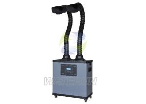 China Digital Display Industrial Fume Extractor with Double Fume Extraction Tube 60 dB wholesale