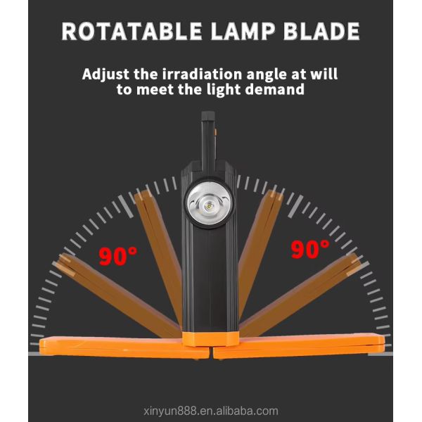 Multi Functional Searchlight Outdoor Solar Power Bank Strong Light Flashlight LED Handheld Light Wholesale Camping