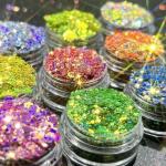 OEM/ODM Yes Chameleon Cat Eye Glitter Sequins Makeup Finger Nail Beauty DIY