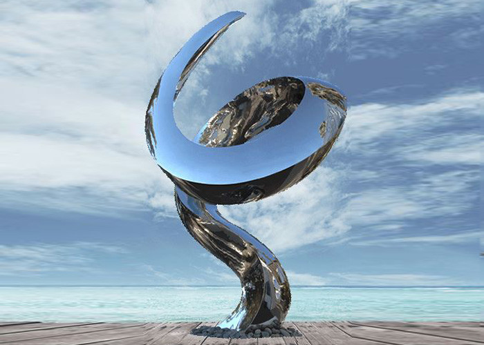 Wangstone Original Design Cloud Stainless Steel Sculpture Mirror Polished Finish