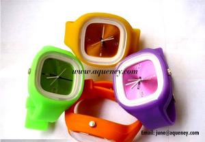 China 2014 Popular fashion design silicone jelly watch from China factory wholesale