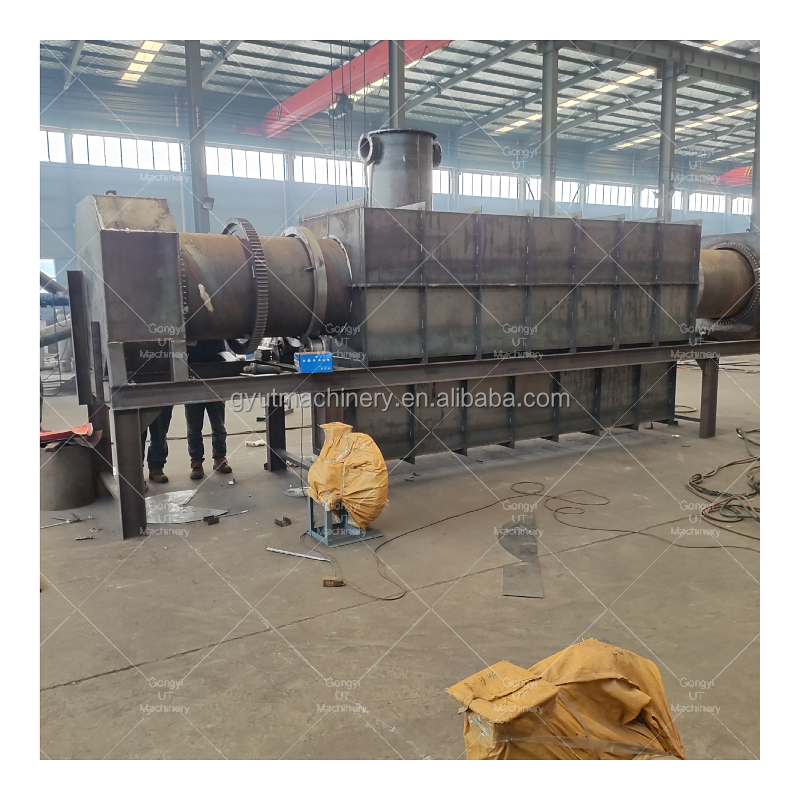 7.5kw 0.75 Rotary Carbonization Furnace Solution for Cotton Stalk Briquette Recycling