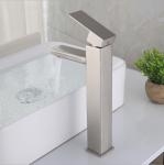 SUS304 Stainless Steel Vessel Single Hole Single Handle Basin Mixer in Chrome