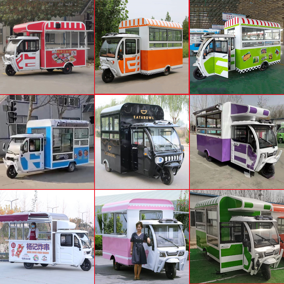 Commodity Retail Multipurpose Mobile Electric Tricycle for Snacks and Drinks in 2022