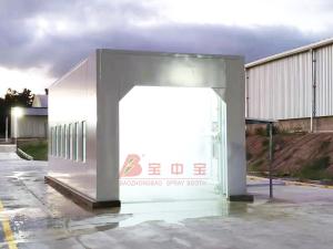 China Water Tightness Test Line With Lighting Raining Inspection Booth wholesale