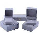 Hot Stamping Logo Velvet Jewelry Box for Necklace Bracelet Earrings and Ring 9*9