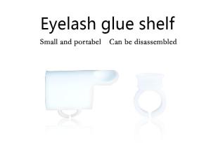 China Lash Extension Disposable Glue Holder Ring Strip U Shape / Eyelash Extension Glue Cup wholesale