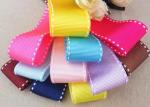 Customized Stitched Grosgrain Ribbon For Gift Wrapping Decoration