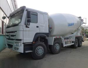 China Sinotruk Howo 8X4 Concrete Mixer Machine 12 CBM Capacity White Color wholesale