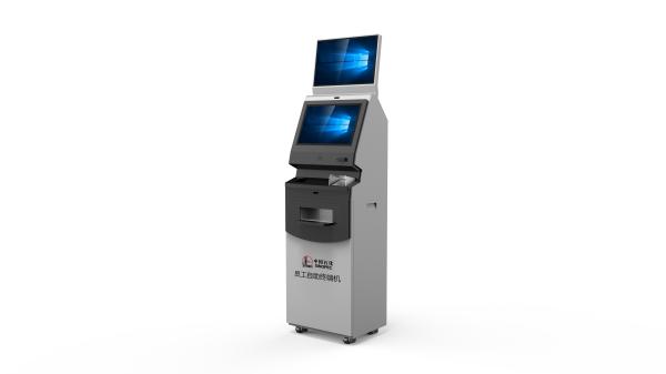 Customized Self Service Touch Screen Kiosk Cash Recycling Card Bill Payment
